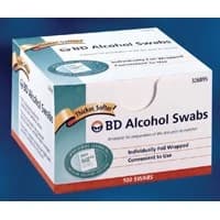 BD #326895, BD Alcohol Swabs 100/PK, 12 PK/CS Image BD #326895, BD Alcohol Swabs 100/PK, 12 PK/CS Image