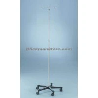 Blickman Health #7792MR-4C, IV Stand 5 Leg 4 Hooks Base 24" Ea Image Blickman Health #7792MR-4C, IV Stand 5 Leg 4 Hooks Base 24" Ea Image