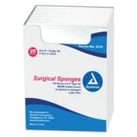 Dynarex #3333, GAUZE SPONGE STERILE 2'S 3X3 12 PLY 48/25 24M/CA Image Dynarex #3333, GAUZE SPONGE STERILE 2'S 3X3 12 PLY 48/25 24M/CA Image