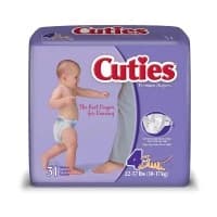 First Quality Products #CR4001, DIAPER, FQ, CUTIES SZ 4 JUMBO 4/31, 124/CS Image First Quality Products #CR4001, DIAPER, FQ, CUTIES SZ 4 JUMBO 4/31, 124/CS Image