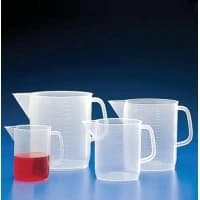 Globe Scientific #601159, BEAKER WITH HANDLE, PP, MOLD GRAD, 3000ML, 27/CS Image Globe Scientific #601159, BEAKER WITH HANDLE, PP, MOLD GRAD, 3000ML, 27/CS Image