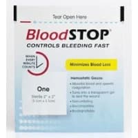 Lifescience Plus #BS-10, Hemostat BloodSTOP 2x2" Gauze Transparent Absorbent 20/Bx, 20 BX/CA Image Lifescience Plus #BS-10, Hemostat BloodSTOP 2x2" Gauze Transparent Absorbent 20/Bx, 20 BX/CA Image