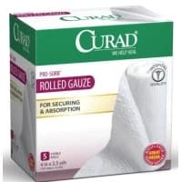 Medline #CUR47316, CURAD, PROSORB, ROLLGAUZE, 4"X 90", 5CT, 24 BX/CS, 24 EA/CS, 4 CT/CS Image Medline #CUR47316, CURAD, PROSORB, ROLLGAUZE, 4"X 90", 5CT, 24 BX/CS, 24 EA/CS, 4 CT/CS Image