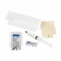 Medline #DYNC1814, Foley Insertion Catheter with 30 mL Syringe, BZK and Vinyl Gloves in Peel Lid Tray, EACH Image Medline #DYNC1814, Foley Insertion Catheter with 30 mL Syringe, BZK and Vinyl Gloves in Peel Lid Tray, EACH Image