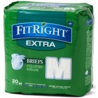 Medline #FITEXTRAMD, FitRight Extra Briefs, Medium, 32" - 42" (81 cm - 107 cm), 80 EA/CS Image Medline #FITEXTRAMD, FitRight Extra Briefs, Medium, 32" - 42" (81 cm - 107 cm), 80 EA/CS Image