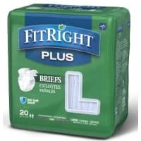 Medline #FITPLUSLG, FitRight Plus Briefs, Large, 48" - 58" (122 cm - 147 cm), 80 EA/CS Image Medline #FITPLUSLG, FitRight Plus Briefs, Large, 48" - 58" (122 cm - 147 cm), 80 EA/CS Image