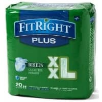 Medline #FITPLUSXXL, FitRight Plus Briefs, XX-Large, 60" - 69" (152 cm - 175 cm), 80 EA/CS Image Medline #FITPLUSXXL, FitRight Plus Briefs, XX-Large, 60" - 69" (152 cm - 175 cm), 80 EA/CS Image