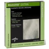 Medline #MSC7044EP, Maxorb Extra CMC / Alginate Dressings, 4 x 4" (10.2 x 10.2 cm), 50/CS Image Medline #MSC7044EP, Maxorb Extra CMC / Alginate Dressings, 4 x 4" (10.2 x 10.2 cm), 50/CS Image