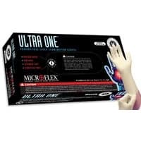 Microflex #UL-315-L, Glove Exam PF Latex Large Ultra One 50/Bx, 10 BX/CA Image Microflex #UL-315-L, Glove Exam PF Latex Large Ultra One 50/Bx, 10 BX/CA Image
