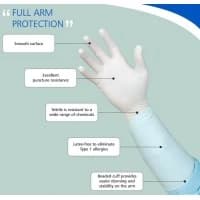 Nitritex Canada #BNEL-XL, GLOVE, BIOCLEAN NITREX, NITRILE, 21", WHT, XL, 400/CS Image Nitritex Canada #BNEL-XL, GLOVE, BIOCLEAN NITREX, NITRILE, 21", WHT, XL, 400/CS Image