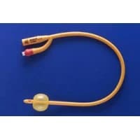 Rusch #180705220, Gold Siliconized Coated Foley Catheter, 2-way, 5-15 mL, 22 Fr, 16, EACH Image Rusch #180705220, Gold Siliconized Coated Foley Catheter, 2-way, 5-15 mL, 22 Fr, 16, EACH Image