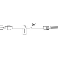 Smiths Medical #MX454FL, Standard Bore Extension Set with Removable Slide Clamp, Male Luer Lock, 50/CS Image Smiths Medical #MX454FL, Standard Bore Extension Set with Removable Slide Clamp, Male Luer Lock, 50/CS Image