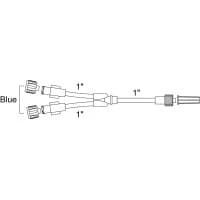 Smiths Medical #MX456L, Standard Bore Bifurcated Extension, Non-Vented Blue Caps, Male Luer Lock, 50/CS Image Smiths Medical #MX456L, Standard Bore Bifurcated Extension, Non-Vented Blue Caps, Male Luer Lock, 50/CS Image