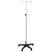 UMF Medical #SS8343, IV STAND 2-HOOK 5-CASTER Image UMF Medical #SS8343, IV STAND 2-HOOK 5-CASTER Image